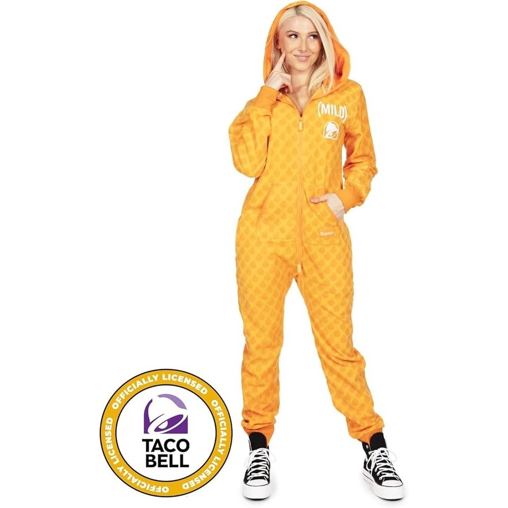 TIPSY ELVES TACO BELL MILD SAUCE JUMPSUIT / COSTUME‎  Women's Size Medium  NEW!!
